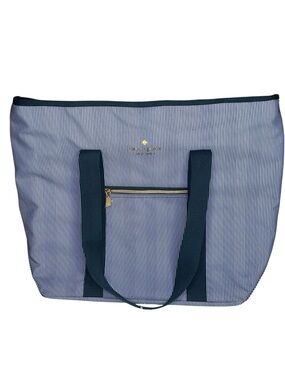 kate spade NWT Navy and White Pinstripe Cooler Tote Insulated Nautical Beach
